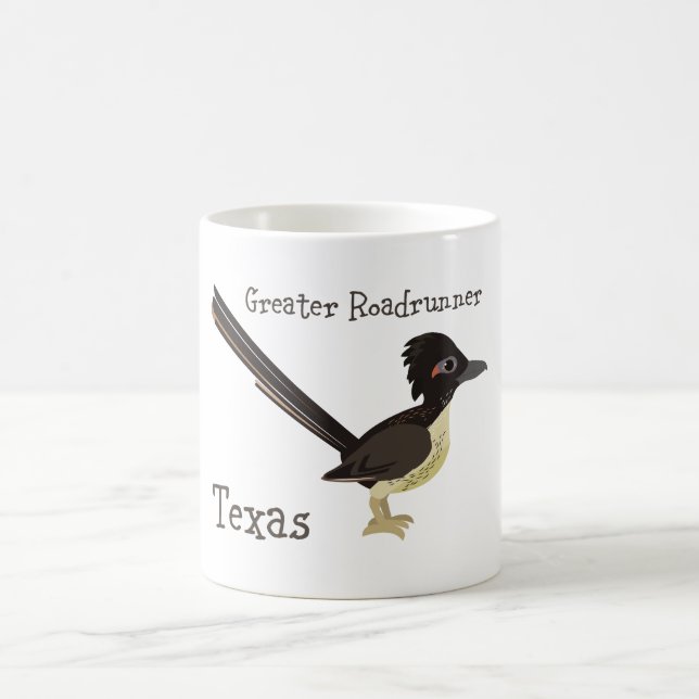 Caneca De Café Texas Greater Roadrunner (Centro)