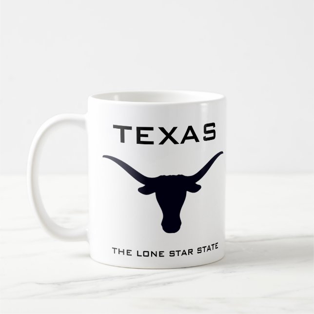Caneca De Café Texas Longhorn The Lone Star State (Esquerda)