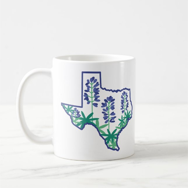 Caneca De Café Texas Mugs, Texas State Mug, Texan Mugs, Texas (Esquerda)