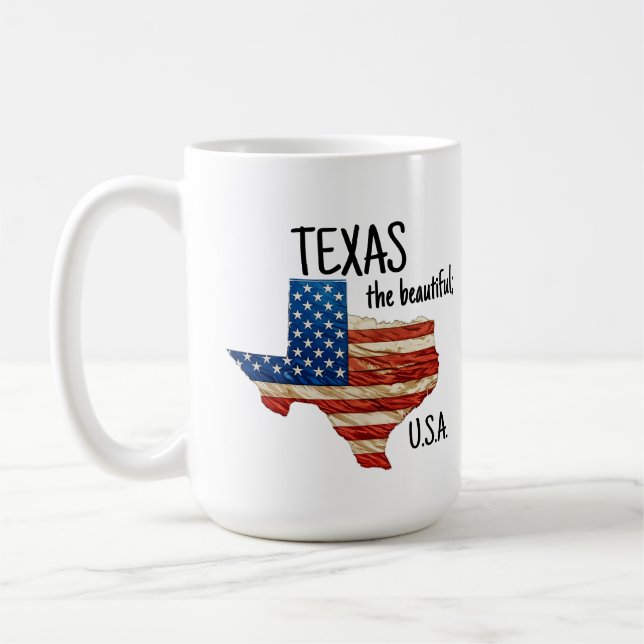 Caneca De Café TEXAS o belo EUA (Esquerda)