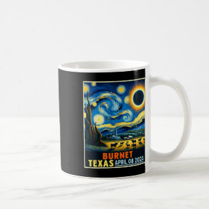Caneca De Café Texas Total Solar Eclipse 2024 Starry Night