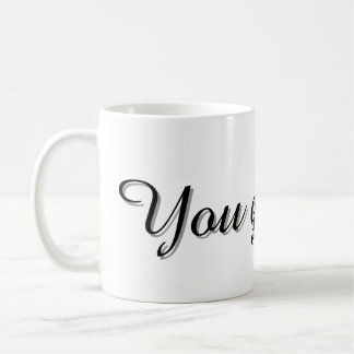 Caneca De Café Text Design Mug