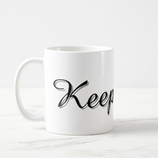 Caneca De Café Text Design Mug (Esquerda)