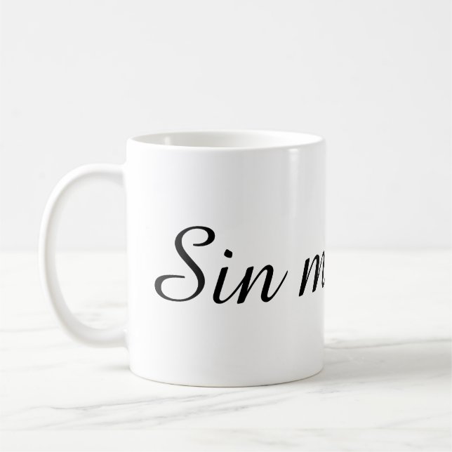 Caneca De Café Text Design Mug (Esquerda)