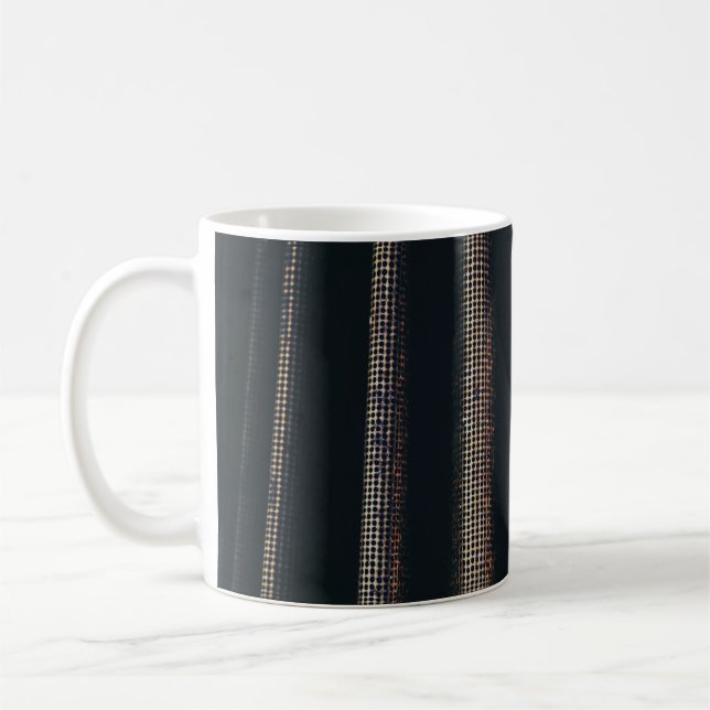 Caneca De Café Têxteis de cinza e preto (Esquerda)