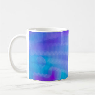 Caneca De Café Têxteis, de cor rosa e azuis, listrados