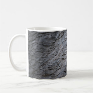Caneca De Café Têxteis de negros e de cinzas