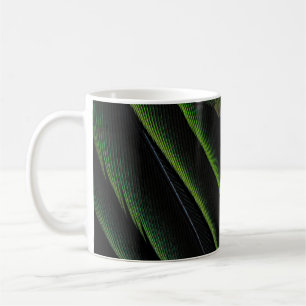 Caneca De Café Têxteis de xadrez verde e preto