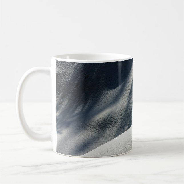 Caneca De Café Têxteis florais azuis e brancos (Esquerda)