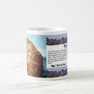 Caneca De Café Têxtil de Hawk de cauda vermelha