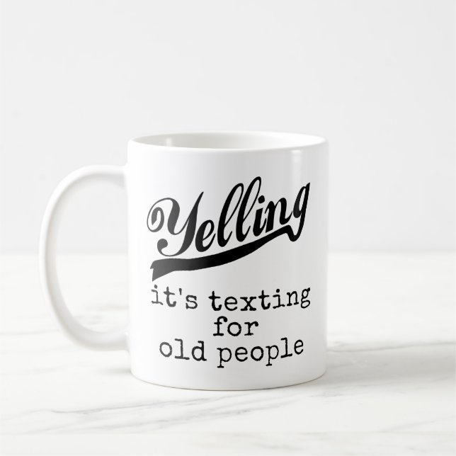 Caneca De Café Texting para pessoas adultas (Esquerda)