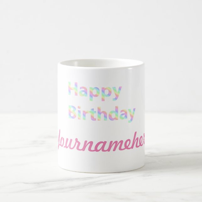 Caneca De Café texto, celebração, aniversário, modelo (Centro)