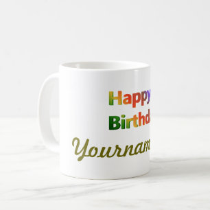 Caneca De Café texto, celebração, aniversário, modelo