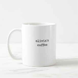 Caneca De Café Texto da Máquina de Digitalização Vintage  Bran