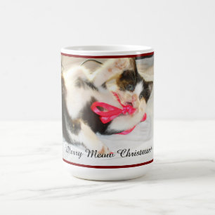 Caneca De Café Texto de Foto de Recordação de Gatinho, Floco de N