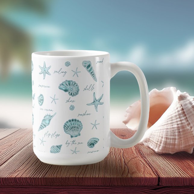 Caneca De Café Texto divertido do Starfish D.918 (Criador carregado)
