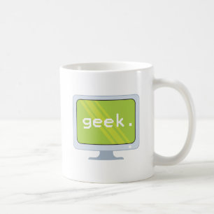 Caneca De Café texto do geek do monitor do computador