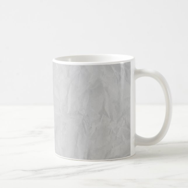 Caneca De Café TEXTO DO PAPEL DE FUNDO - cinzas (Direita)