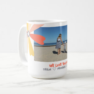 Caneca De Café Texto e Foto Coloridos Modernos Personalizados