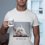 Caneca De Café Texto e Foto de Pet Personalizadas<br><div class="desc">Pet Photo Personalizado e Text Coffee Mug</div>