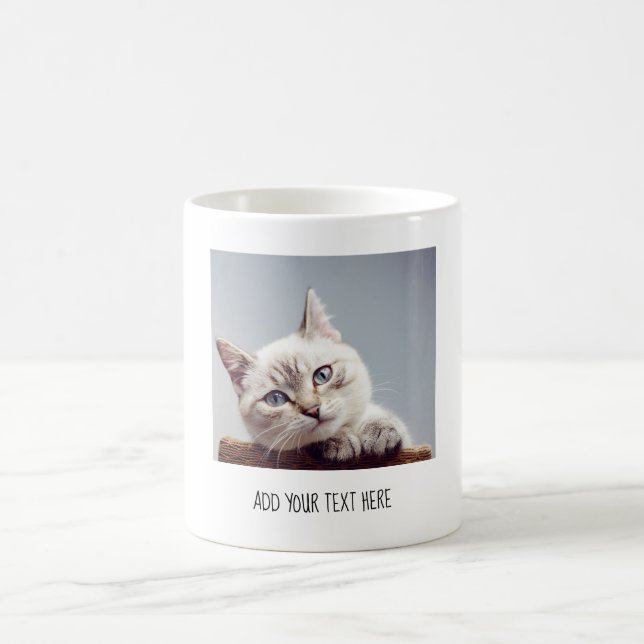 Caneca De Café Texto e Foto de Pet Personalizadas (Centro)