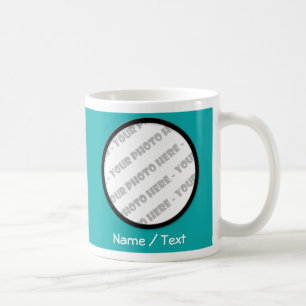 Caneca De Café Texto e Foto Redondos em Teto - Crie o seu