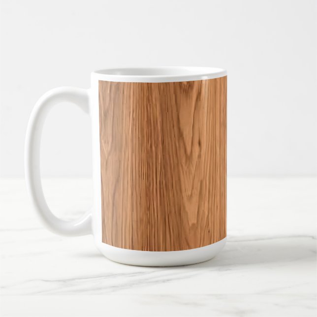 Caneca De Café Texto em madeira Fundo Design-35455 (Esquerda)