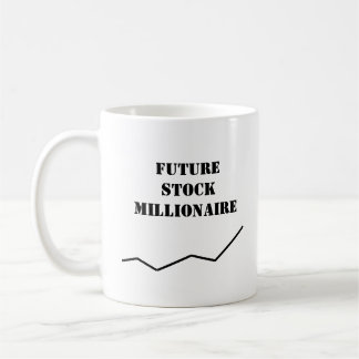 Caneca De Café Texto "Futuro Milionário de Ações"