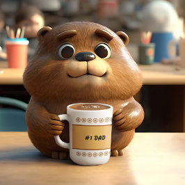 Caneca De Café Texto personalizado de ciclista engraçada do dia d