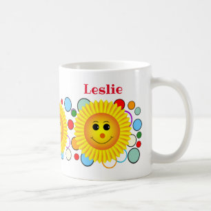 Caneca De Café Texto Personalizado de Sorrisos Sunny