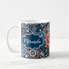 Caneca De Café Texto Personalizado do Impressão de Sala Vermelha