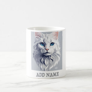 Caneca De Café Texto Personalizado do Nome de Foto Personalizado