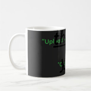 Caneca De Café Texto Personalizado & Envie Sua Foto Personalizada