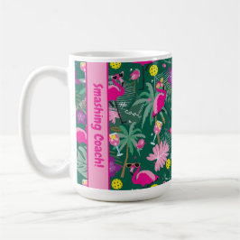 Caneca De Café Texto personalizado 🤩 festa tropical com pijama,