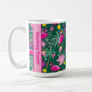 Caneca De Café Texto personalizado 🤩 festa tropical com pijama,