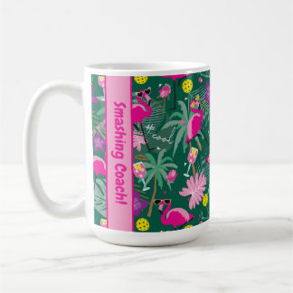 Caneca De Café Texto personalizado 🤩 festa tropical com pijama,