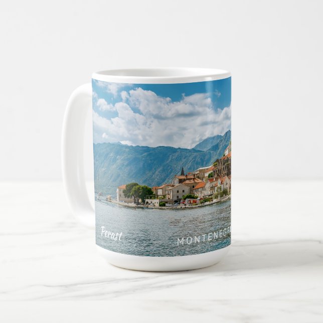Caneca De Café Texto Personalizado Montenegro (Frente Esquerda)