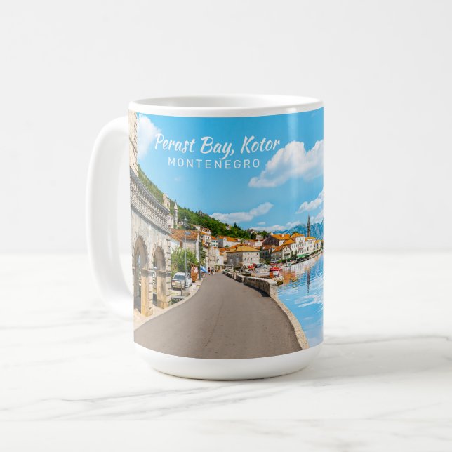 Caneca De Café Texto Personalizado Montenegro (Frente Esquerda)