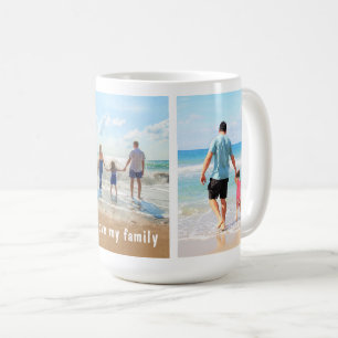 Caneca De Café Texto Personalizado para Colagem de Fotos Mug
