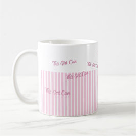 Caneca De Café Texto Personalizado Rosa