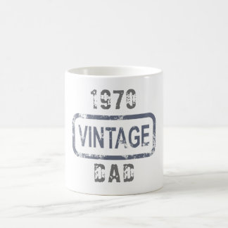 Caneca De Café Texto Personalizável do Pai Vintage Year