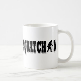Caneca De Café Texto preto ao quadrado