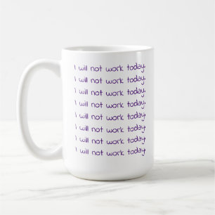 Caneca De Café Texto Puro Escrito Manuscrito Engraçado Workholic