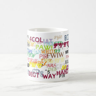 Caneca De Café Texto que suja o copo de café da +