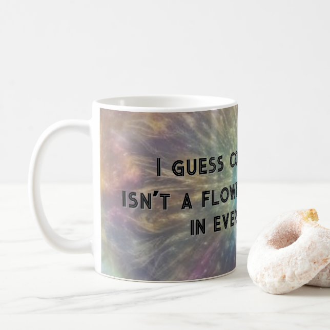 Caneca De Café Texto Sarcástico de Bom Senso (Com Donut)