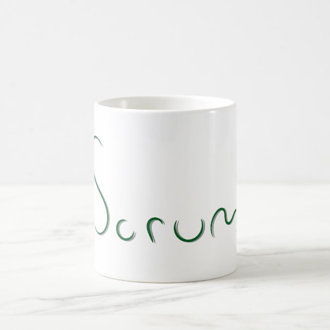 Caneca De Café Texto Scrum Coffee Mug (Centro)