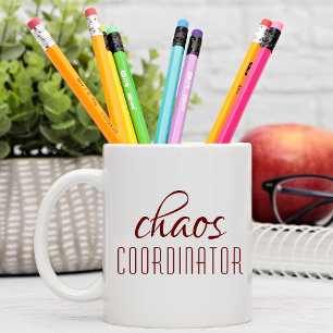 Caneca De Café Texto Tipográfico do Coordenador de Cores