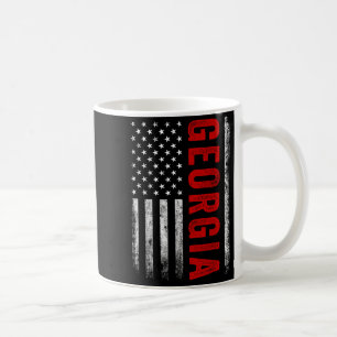 Caneca De Café Texto Vermelho Design de Esportes Atléticos Georgi