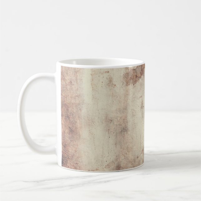 Caneca De Café Textura antiga de madeira suja (Esquerda)