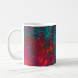 Caneca De Café Textura azul cor-de-rosa de fundo cimento abstrato
